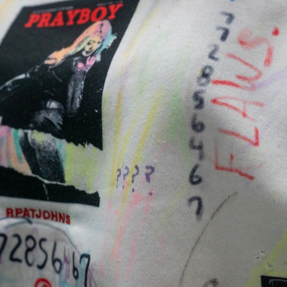 “PrayBoy” Women’s Crop Top Sweater handmade🔥🖼 - Picture 9 of 15